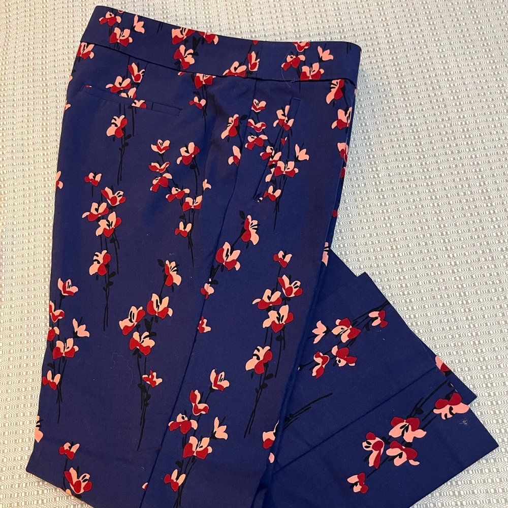 LOFT flower pants 12